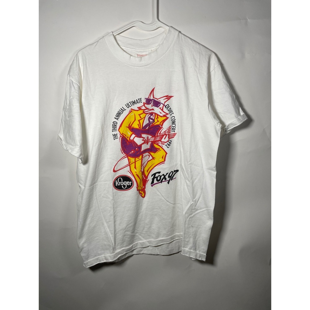Vintage 1992 Kroger Fox 97 Oldies Concert‎ Large T-shirt Tommy James Atlanta
